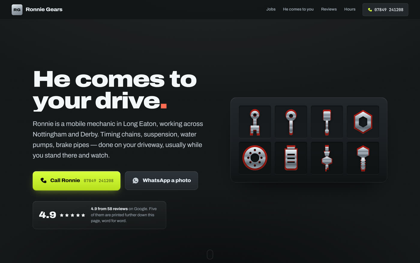 Ronnie Gears website